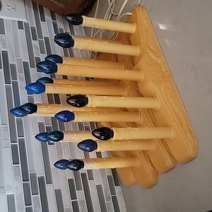 Vintage Set of 4 Christmas Candelabra Lights holiday candles decoration